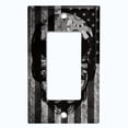 thumbnail image 5 of Metal Light Switch Plate Cover U.S. Flag Gray SKL006, 5 of 13