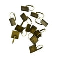 thumbnail image 2 of Pendientes colgantes en Almohadilla Ajuste de bisel cuadrado Joyería de bronce vintage, 2 of 7