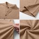 thumbnail image 3 of Ceisia Men's Slim Fit Mandarin Collar Henley Shirts, Stretchy Breathable Short Sleeve 4-Button Placket T-Shirts for Casual & Daily Wear Gifts, 3 of 6
