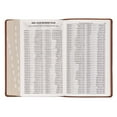 thumbnail image 7 of KJV Holy Bible, Giant Print Standard Size Faux Leather Red Letter Edition - Ribbon Marker, King James Version, Saddle Tan Floral, 7 of 7