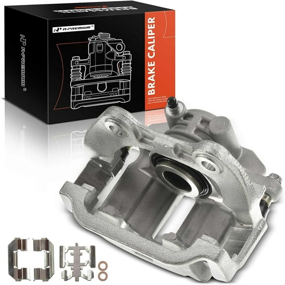 A-Premium Disc Brake Caliper Assembly with Bracket Compatible with Chevrolet Silverado 1500 GMC Sierra 1500 1999-2002 Cadillac DeVille Yukon Rear Left Driver Side