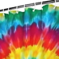 thumbnail image 3 of Rainbow Tie Dye Circular Pattern Shower Curtain 72"x72" ,Bathroom Decorative Shower Curtains Set with 12 Hooks,Modern Waterproof Washable Shower Curtain, 3 of 6