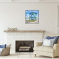 thumbnail image 3 of Stupell Industries Miami Beach Summer Hut Nature Painting Gray Framed Art Print Wall Art, 24 x 24, 3 of 9