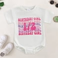 thumbnail image 2 of Newborn Baby Cotton Bodysuit Short-Sleeve Unisex Babies Clothing for 6-9 Months Newborn Half/1st Birthday Outfit Baby Boy Girl Birthday Bubble Romper Tshirt Bodysuit Short Sleeve Jumpsuit, 2 of 7