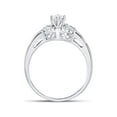 thumbnail image 4 of Solid 14k White Gold Marquise Diamond Solitaire Bridal Wedding Engagement Ring Band 3/4 Ct. - Size 8, 4 of 5