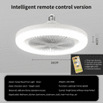thumbnail image 3 of Enclosed Ceiling Fan with Light 30W E27 LED Fan Light 85-265V Ceiling Fan with Light Remote Control Small Ceiling Fan, 3 of 10
