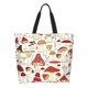thumbnail image 1 of Fotbe Cartoon Mushrooms Bolsa Tote Estética de Lona con Estampado para Mujer - Bolsa Reutilizable de Hombro Casual para Vacaciones, Compras, Trabajo y Gimnasio, 1 of 8