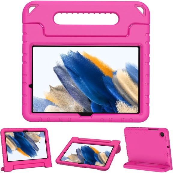 SUPNICE Kids Case for Samsung Galaxy Tab A8 10.5 2022, Shockproof Convertible Handle Stand Kids Case for Samsung Galaxy Tab A8 10.5 inch Tablet 2022 (SM-X200/X205/X207),Pink
