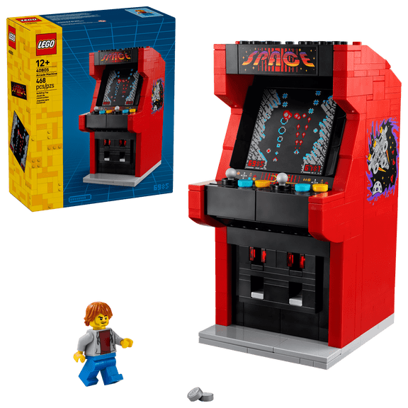 LEGO Arcade Machine Building Kit 40805, Exclusive Mini Retro Game Cabinet Model, Fun Collectible Gift for Fans of Classic Video Games and Vintage Arcade Dcor