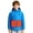 .Blue, variant on Agkizg Kids Boys Girls USB Heated Puffer Jacket Battery-Powered Warm Winter Coat with Pockets Solid Color Casual Outerwear