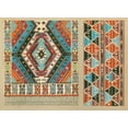 thumbnail image 2 of J.B. Waring 14x11 White Modern Wood Framed Museum Art Print Titled - Turkish Carpet Design, 2 of 4