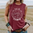 thumbnail image 2 of Tank Tops For Women Casual Sunrise Print Tank Hiking Mountain Sleeveless Shirt Tees Vest Tops Camisole Tops For Women, 2 of 6