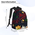 thumbnail image 2 of Disketp Merry Christmas Elk Mochila Ligera Clásica con Múltiples Bolsillos, Mochila Casual para Hombre y Mujer, Ideal para Escuela, Trabajo y Viajes, 2 of 6
