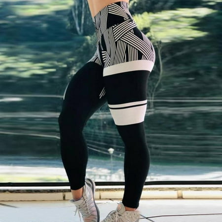 Staron 2019 Best Ladies'printed High-waist Hip Stretch Underpants Running Fitness Yoga