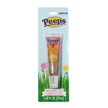 Claire's Peeps Spring Time Marshmallow Flavored Pink Glitter Lip Glosses, Children's