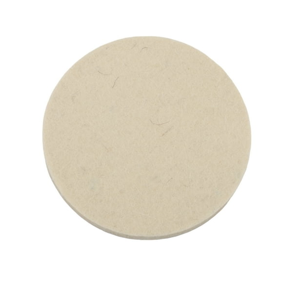 Unique Bargains 1pc 4" 100mm Universal Wool Polishing Buffing Waxing Pad Car Drill Attachment Hook Loop Wool White