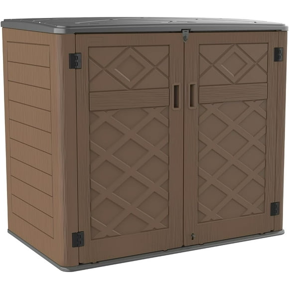 Horti Cubic 38 cu. ft. Outdoor Horizontal Storage Shed