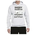 thumbnail image 2 of Wild Bobby,Daddy and Daughter Always Heart to Heart Daddys Girl Father Gift, Father's Day, Unisex Graphic Hoodie Sweatshirt, White, 3XL, 2 of 3