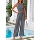 thumbnail image 3 of Conjunto de Ropa Casual PRETTYGARDEN Top Corto y Pantalones de Pierna Ancha Talla M, 3 of 8