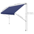 thumbnail image 3 of Outsunny Auvent Rétractable 10 X 5 Pi, Abri Pare-Soleil, Bleu Marine, 3 of 10