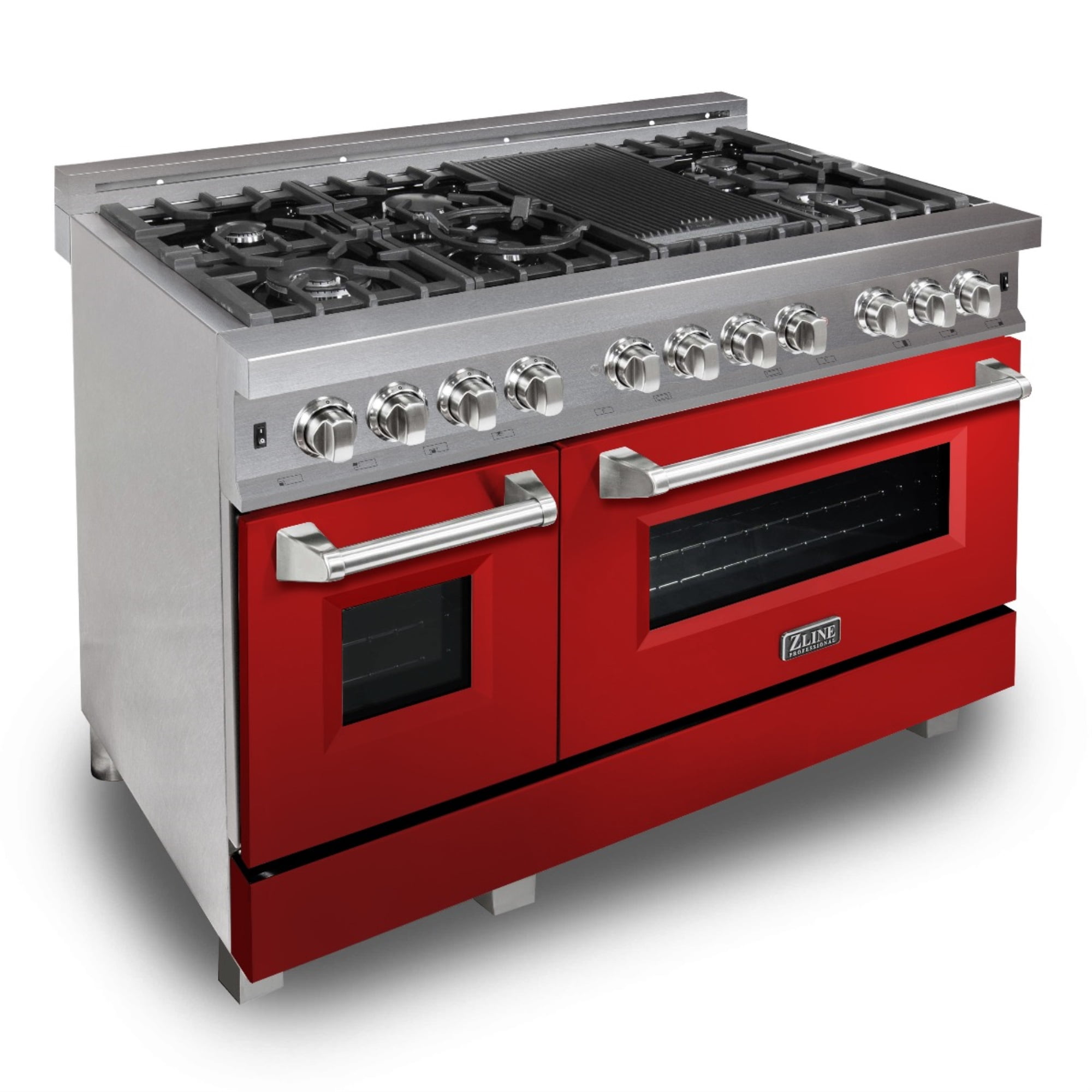 ZLINE 48 in. Professional Dual Fuel Range in DuraSnow Stainless Steel