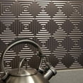 thumbnail image 6 of FASÄDE Miniquattro Decorative Vinyl Backsplash 15 sq ft Kit in Brushed Nickel, 6 of 7