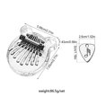 thumbnail image 4 of Eigraketly 8 Key Kalimba with Metal Pick Instrument Exquisite Musical Acrylic Piano Lovely Pendant for Beginner Adult Accessories Type2 NO2 Eigraketly OD024883-00, 4 of 6