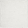 thumbnail image 6 of SAFAVIEH Clyde Solid Plush Polyester Shag Area Rug, White, 7' x 7' Square, 6 of 7