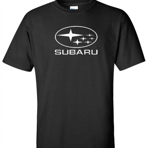 Subaru T-Shirt Men's Extra Large Black Cotton/Polyester Short Sleeve Crew Neck