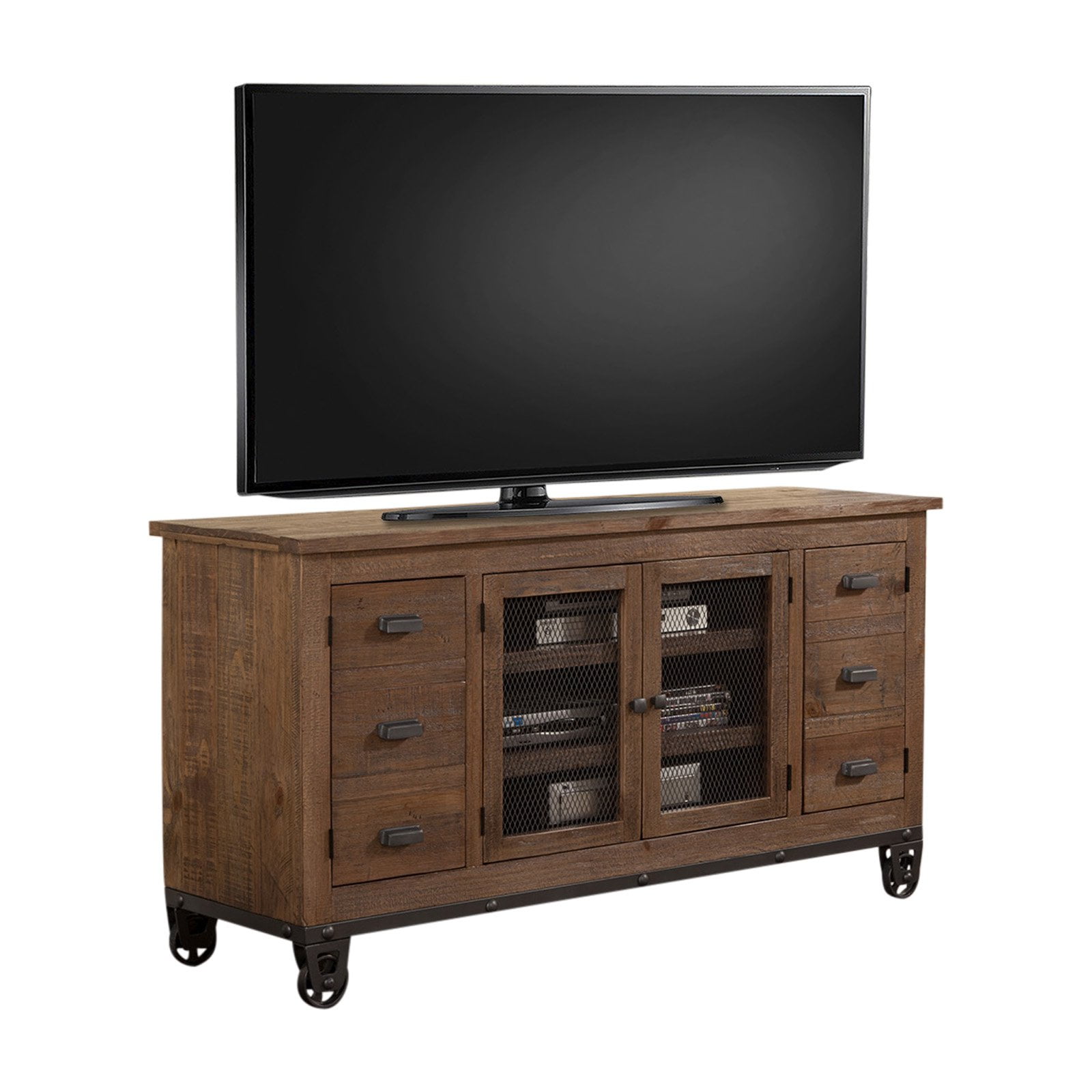 Parker House Lapaz TV Console with Wheels - Walmart.com - Walmart.com