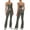 a1-Grey, variant on 2 Piece Workout Sets for Women High Waist Yoga Flare Legging with Color Block Sport Tank Tops for Athletic Gym Outfits Pink XXL