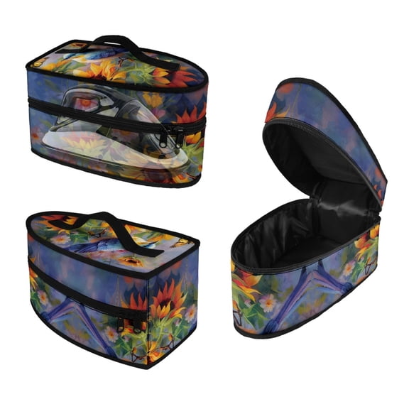 HELLHERO Sunflower Handheld Steam Iron Storage Bag Polyester 11.8x6.69x5.5 In, Bag Only