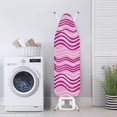 thumbnail image 3 of HELLHERO Purple Pink Waves Ironing Board Protector Cover Easy Fit Breathable Ironing Board Cover Elastic Edge Removable Cover for Tailor, 3 of 5