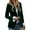Green, variant on Ticikt Women's Velvet Suit Blazer Jacket Casual Notch Collar Long Sleeve One Buttons Open Front Blazer Coat Pocket