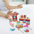 thumbnail image 2 of TISHITA 38 Pieces Pretend Play Kitchen Toys Train Fine Motor and Concentration Ice Cream, 2 of 9