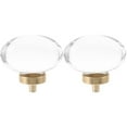 thumbnail image 3 of FRCOLOR 2pcs Crystal Knob Cabinet Knob Decorative Dresser Knob Drawer Pull Dresser Handle, 3 of 8