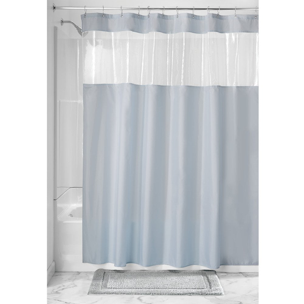 Inter Design Vinyl Window Shower Curtain, Slate Blue Walmart Canada