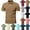 Khaki, variant on OIOLOYJM Men's Polo Shirts Zipper Lapel Short Sleeve Casual Lightweight Golf Shirts Classic Basic Quick Dry Gym Athletic Tennis Top Khaki L
