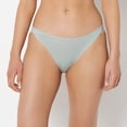 thumbnail image 1 of Cheeky Panty With Lace Trim in Iceberg Green, 1 of 5