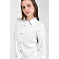 thumbnail image 4 of Vestido camisero bolsillo lentejuela Roman Fashion /Juvenil, 3838 (Blanco) blanco M, 4 of 5