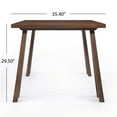 thumbnail image 6 of GDF Studio Sabrina Mid Century Modern Wood Dining Table, Walnut, 6 of 9