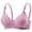 Purple, variant on Yijfswar Bras for Women Wireless Push Up Bra Everyday Bralettes Comfortable T-Shirt Bra with Adjustable Strap