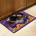 thumbnail image 3 of Halloween Pumpkin Ghost Dog Mat for Food and Water Absorbent No-Slip 17x30 Inch Dog Bowl Mat Pumpkin Skull Bat Spider Cat Mat for Food EcoFriendly Durable Pet Placemat, 3 of 7
