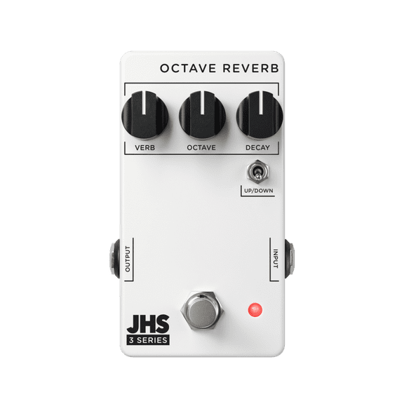 JHS Pedals 3 Series Octave Reverb Effects Pedal White
