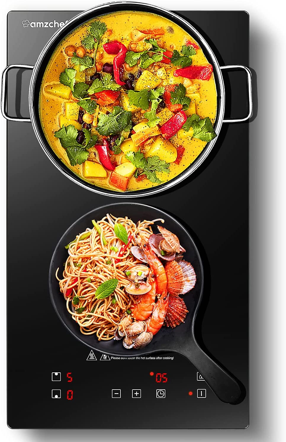 Electric Induction Cooktop, AMZCHEF 12 Builtin 2 Nepal Ubuy