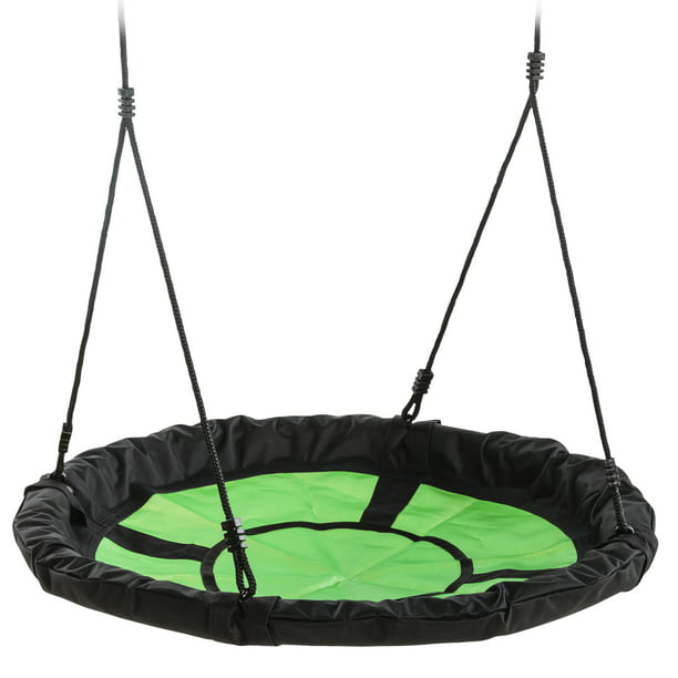 Swing-N-Slide Nest Swing 40" Diameter, Green with Black Nylon Ropes