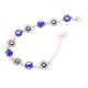 thumbnail image 3 of KAKOWELY Pulsera unisex con dije de ojo azul, cadena de mano y mal de ojo, 3 of 4