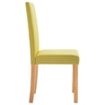 thumbnail image 3 of vidaXL Dining Chairs 4 pcs Green Fabric, 3 of 5