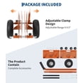 thumbnail image 4 of Gaderth Panel Dolly with Extended Handle, 660 LBS Capacity, Panel Cart with Extended Handle, Heavy Duty Drywall Cart with 10" Solid Rubber Wheels, Panel Cart for Sheetrock Plywood & Doors Transport, 4 of 7