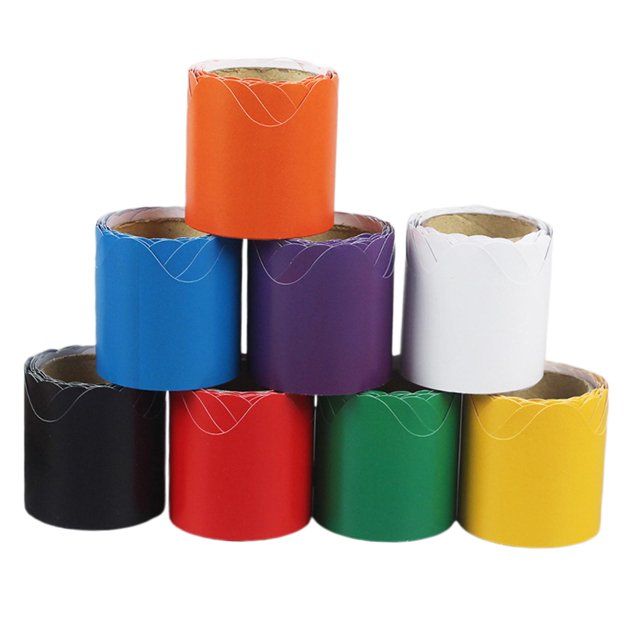 Borde de tablón de anuncios Borde festoneado de 8 - de , bordes decorativos de 16.4 pies para tablero de anuncios / borde de tablero